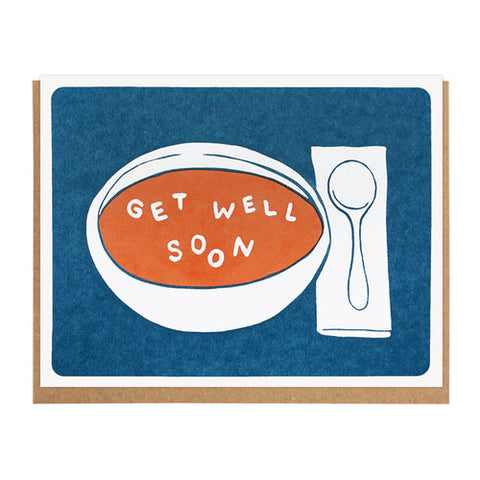 Get Well Soon Soup Greeting Card