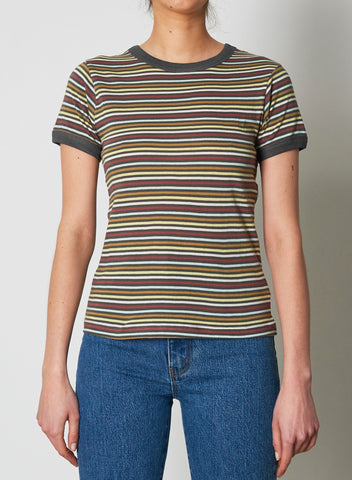 Multi Stripe Miller Tee Harvest