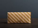 Leather Wallet in Gold Stripe