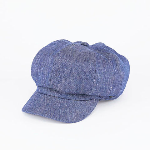 Casquette Linen Denim Dark Blue