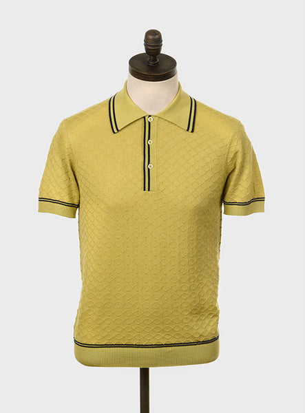 McGriff Knitted Polo Shirt Pistachio