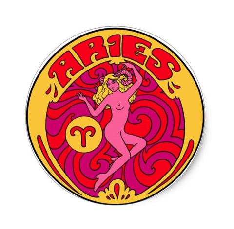 Aries Zodiac Magnet 3"