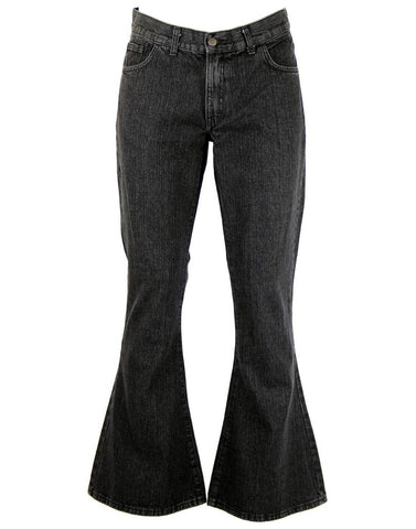 Rock Flare Stonewash Jeans Black