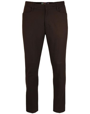 Logan Slim Trousers Brown