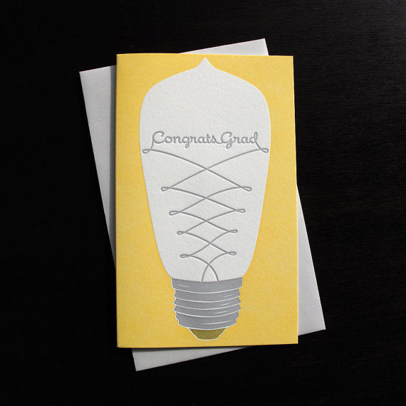 Lightbulb Graduation Card