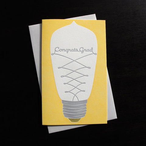 Lightbulb Graduation Card
