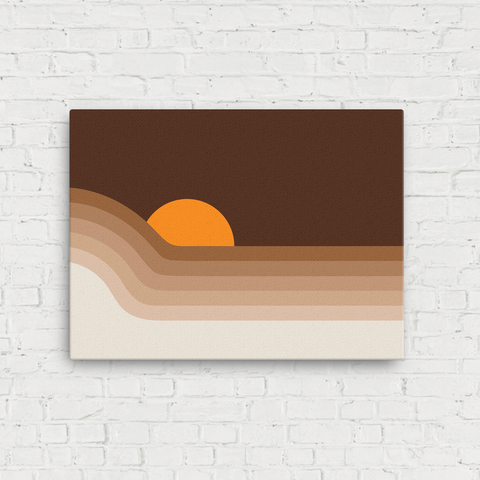 Dipper Stretched Linen Print-Dune