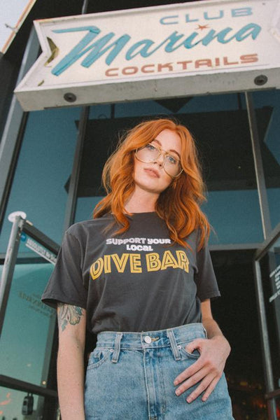 Support Your Local Dive Bar Unisex Tee