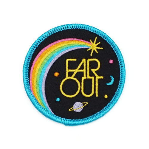 Far Out Embroidered Patch