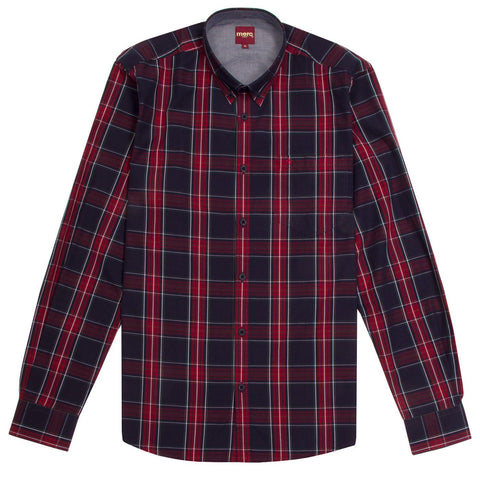 Harcourt Tartan Check Button Down Shirt L/S