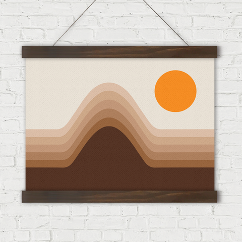 Horizon Linen Wall Hanging-Dune