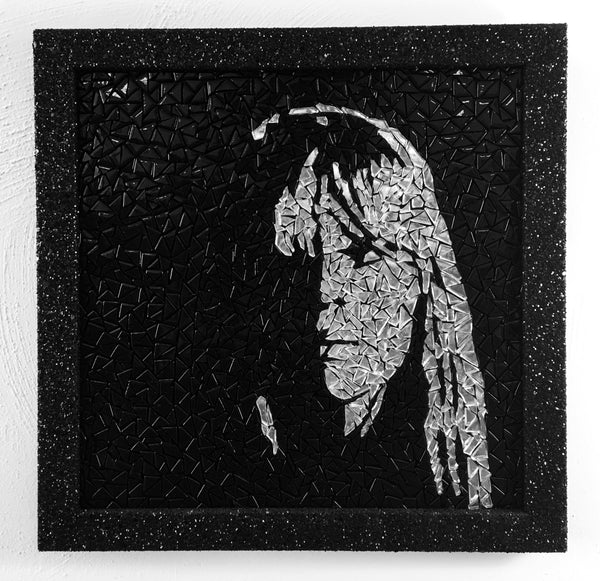 Nico Mirror Mosaic Tile Art Framed