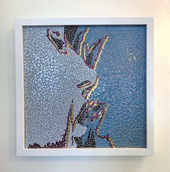Glider MBV Mosaic Tile Art Framed