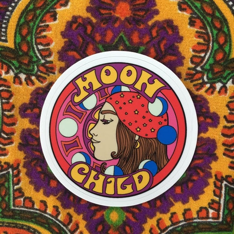 Moon Child Sticker 5"