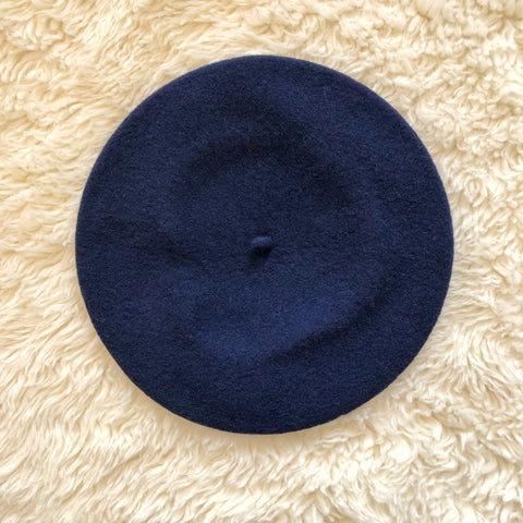 Wool Beret Navy