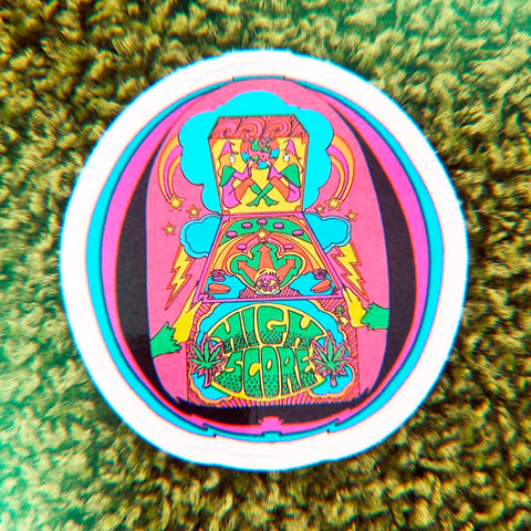 Pinball Sticker 3"