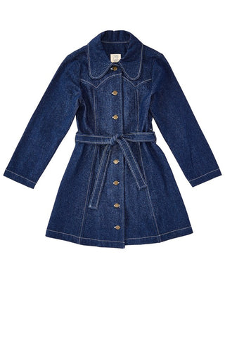 Denim Trench Jacket Dress