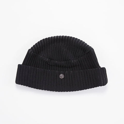 Jaggy Cuff Knit Beanie Hat