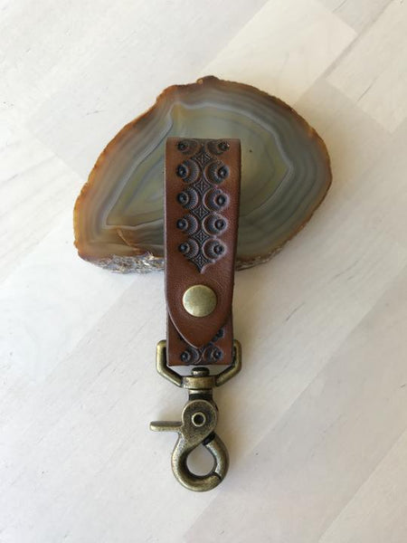 Leather Belt Key Fob