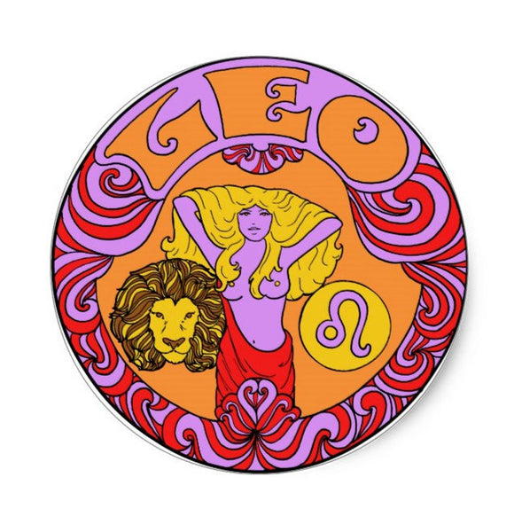 Leo Zodiac Sticker 3"