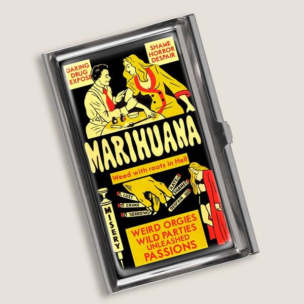 Marihuana Business Card Holder