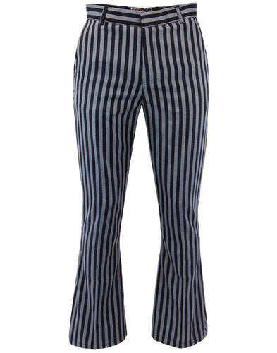 STRIPE FLARE SLACKS【GRAY】 STRIPE FLARE SLACKS【GRAY】 | SHIKITARI