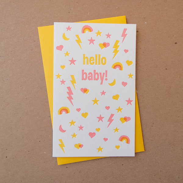 Busy Baby Pink Card