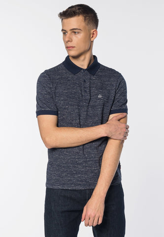 Portland Mouline Shirt Navy S/S