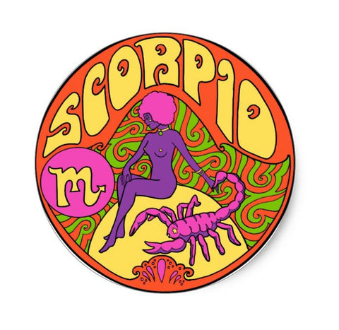 Scorpio Zodiac Sticker 3"