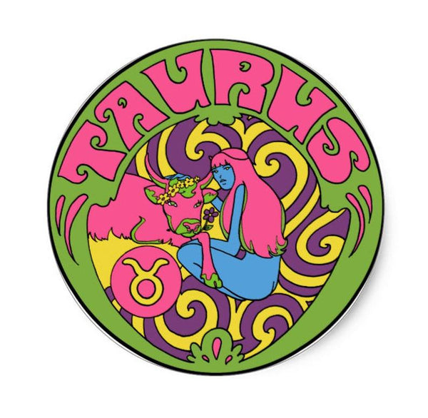 Taurus Zodiac Sticker 3"