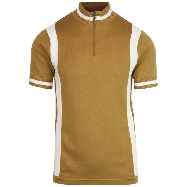 Vittese Retro Cycling Shirt Caramel