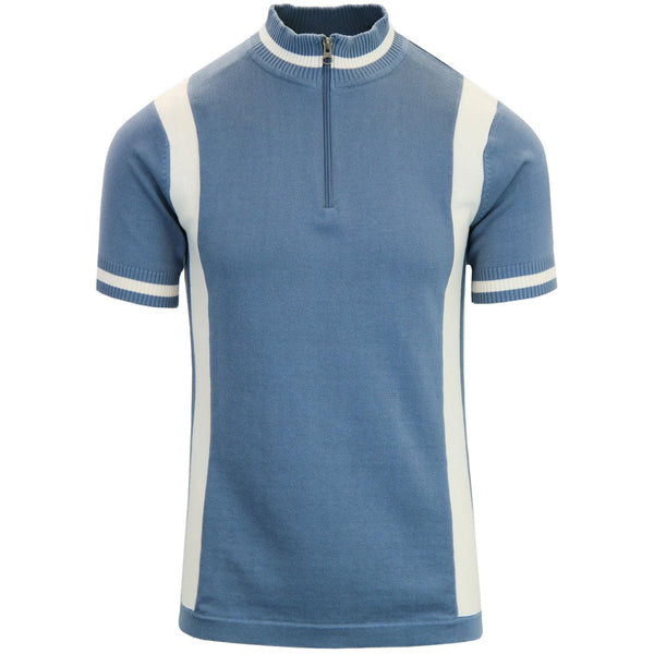 Vittese Retro Cycling Shirt Flintstone Blue