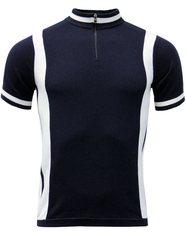 Vittese Retro Cycling Shirt Navy